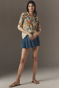 The Romy Relaxed Buttondown Shirt by Pilcro