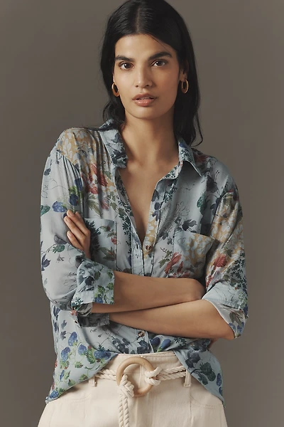 The Romy Relaxed Buttondown Shirt by Pilcro