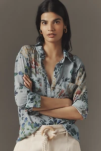 The Romy Relaxed Buttondown Shirt by Pilcro