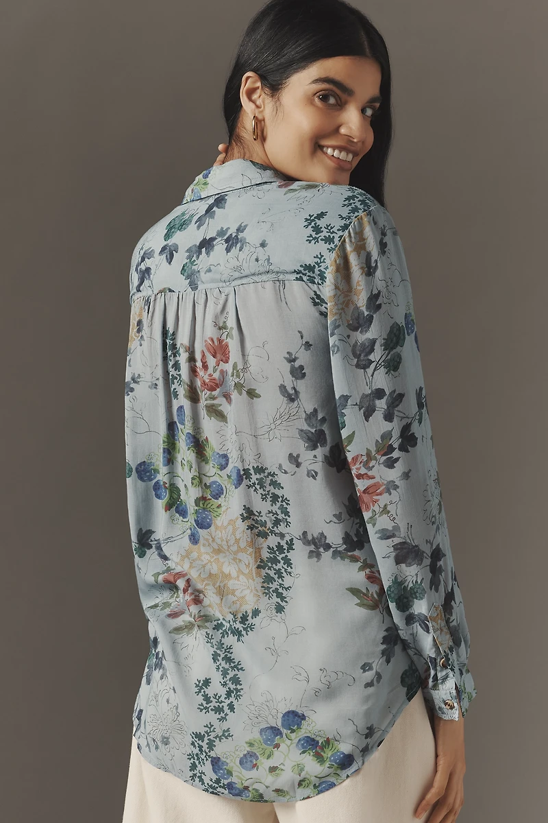 The Romy Relaxed Buttondown Shirt by Pilcro