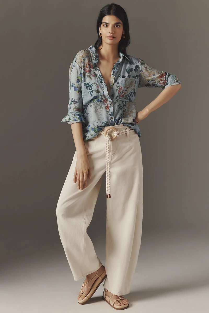 The Romy Relaxed Buttondown Shirt by Pilcro