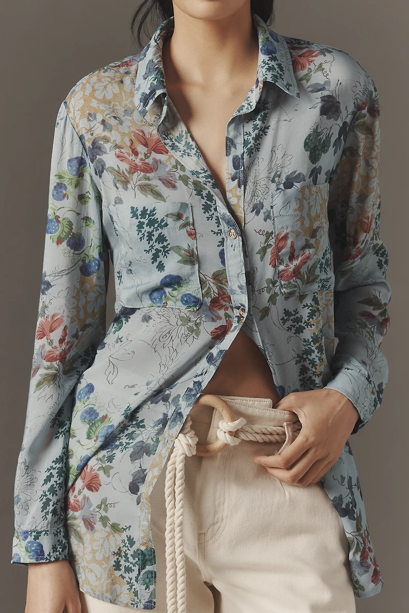 The Romy Relaxed Buttondown Shirt by Pilcro