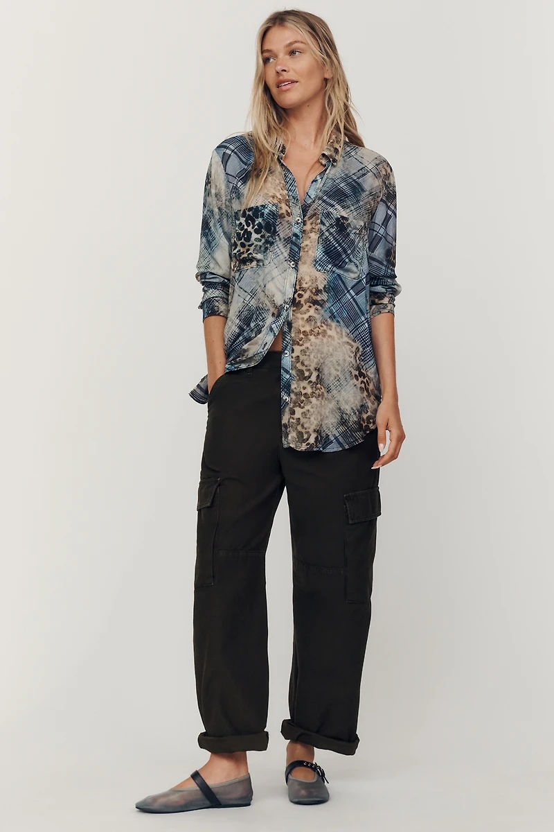 Romy Relaxed Buttondown Shirt by Pilcro