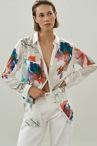 Romy Relaxed Buttondown Shirt by Pilcro