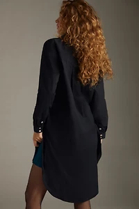 Maeve Maxi Tunic Poplin Buttondown