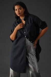Maeve Maxi Tunic Poplin Buttondown