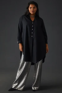 Maeve Maxi Tunic Poplin Buttondown