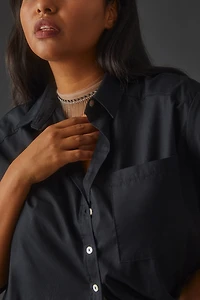 Maeve Maxi Tunic Poplin Buttondown