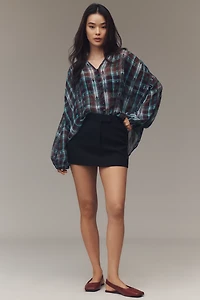 The Estela Sheer Printed Blouse
