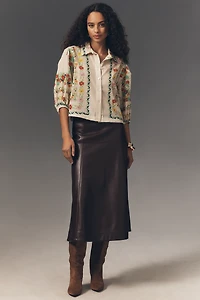 Hope for Flowers by Tracy Reese Tuck Sleeve Buttondown Shirt