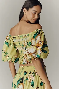 Hope for Flowers by Tracy Reese Cotton Off-Shoulder Top
