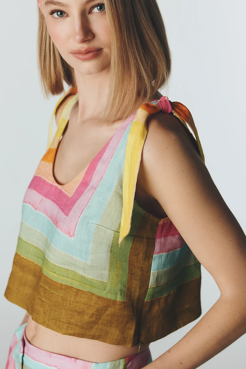 Hope for Flowers by Tracy Reese Tie-Shoulder Crop Top