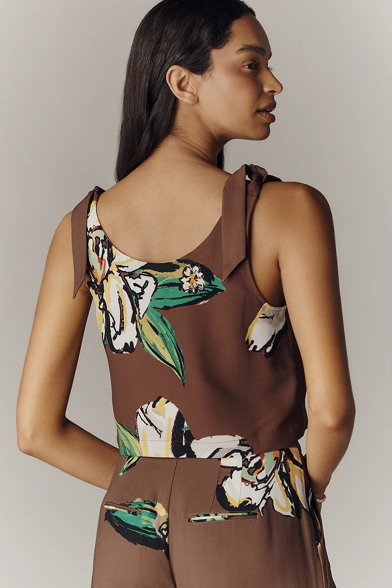 Hope for Flowers by Tracy Reese Tie-Shoulder Crop Top