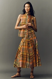 Hope for Flowers by Tracy Reese Sleeveless Ruffled High-Neck Top