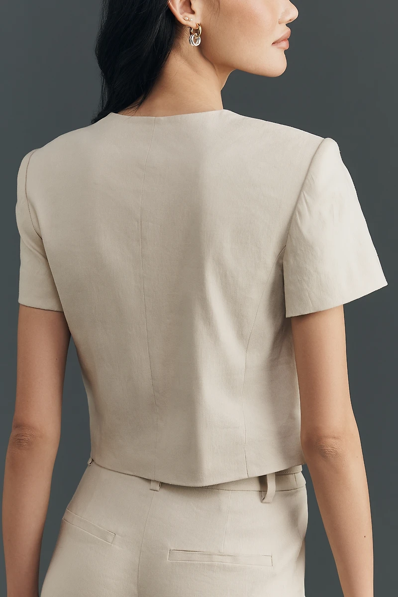 Favorite Daughter Mayfair Linen Blend Top