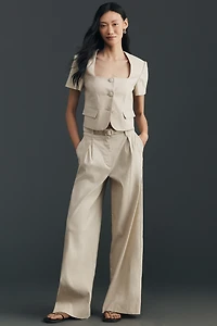 Favorite Daughter Mayfair Linen Blend Top