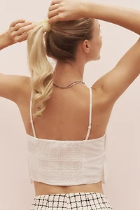 Walter Baker Gweneth Silk Blend Pleated Tank