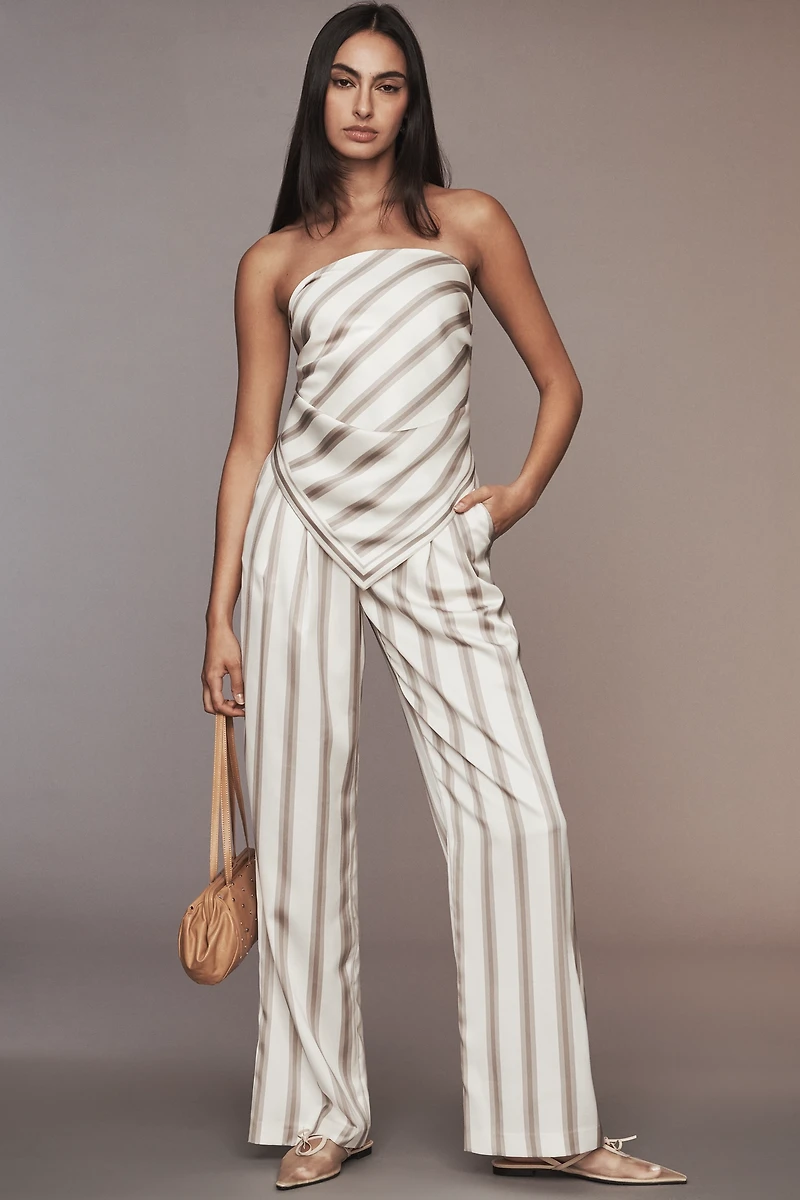 SER.O.YA Hark Satin Strapless Top