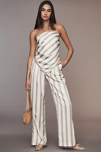 SER.O.YA Hark Satin Strapless Top