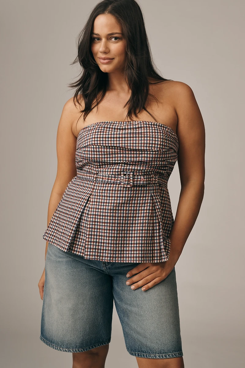 Maeve Strapless Belted Tube Top