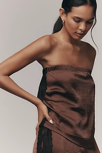 By Anthropologie Strapless Textured Top