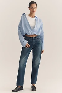 Maeve Long-Sleeve Layered Twofer Shirt