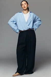 Maeve Long-Sleeve Layered Twofer Shirt