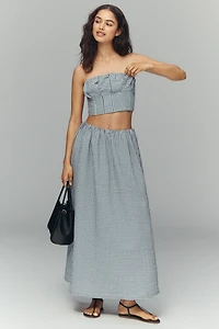 Maeve Gingham Bustier Top