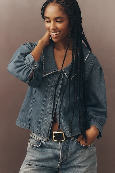 Seventy + Mochi Talia Puff-Sleeve Blouse