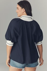 Maeve Sporty Henley Swing Top