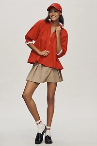 Maeve Sporty Henley Swing Top