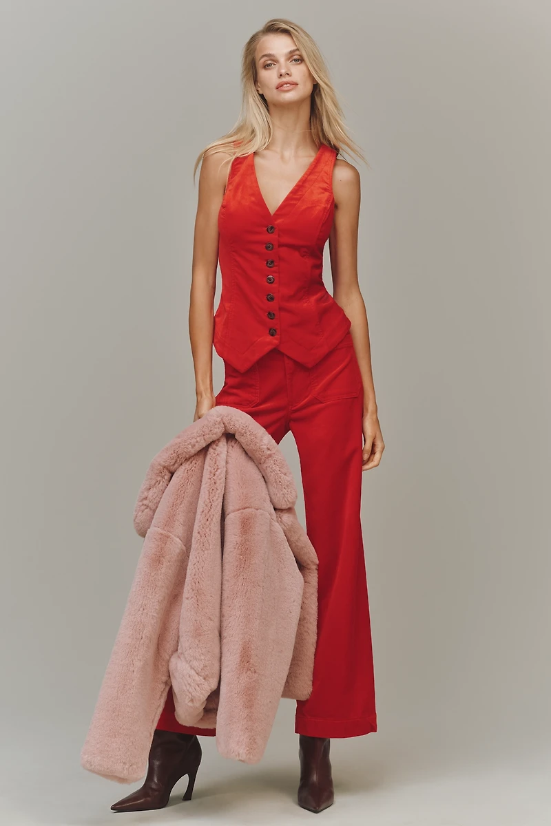 The Halsey Slim Button-Front Vest