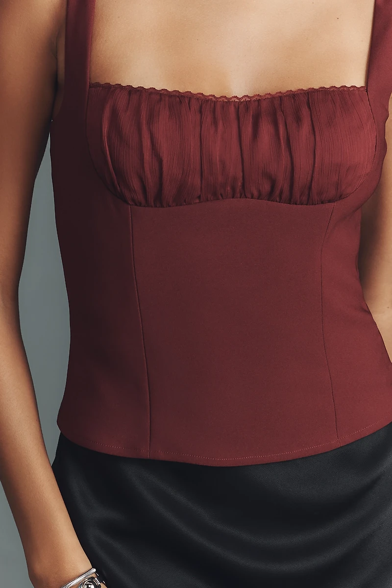 Elodie The Label Blaise Sqaure-Neck Tank Top