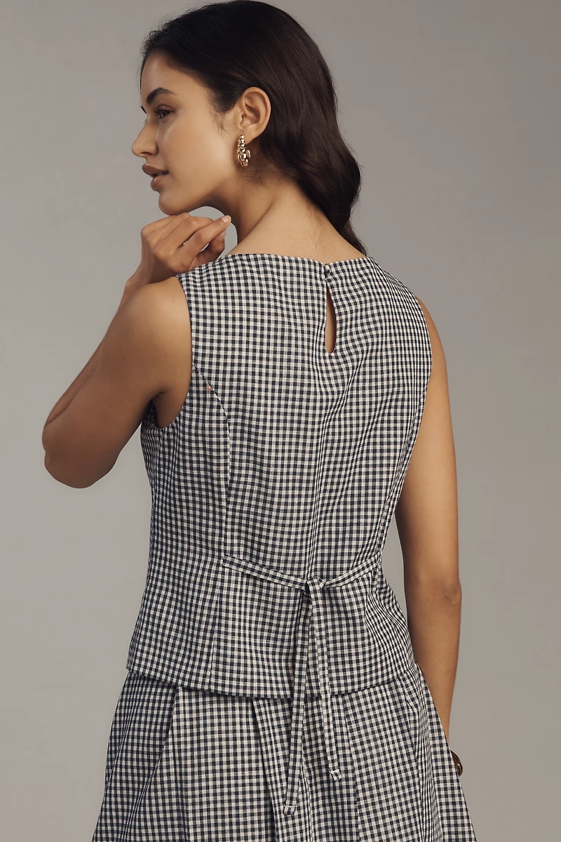 Elodie The Label Britney Petite Tie-Front Tank