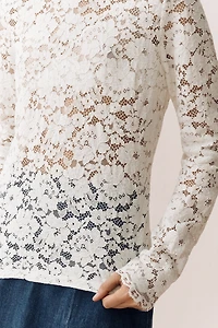 Elodie The Label Thea Sheer Lace Top