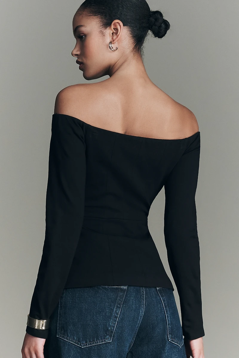 Elodie The Label Ara Off-Shoulder Top