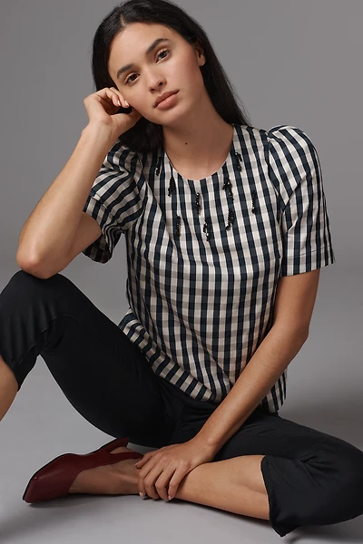 Baum und Pferdgarten Minu Gingham Top