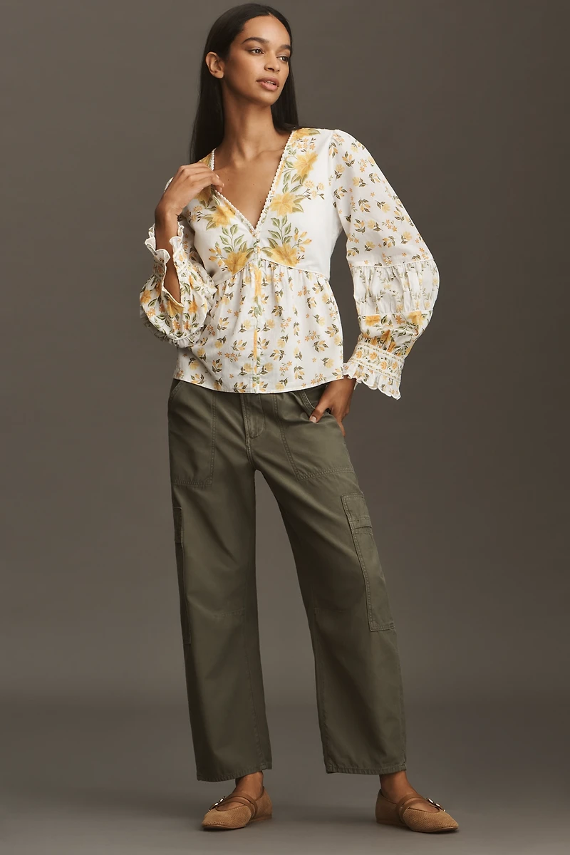 Farm Rio Puff-Sleeve Blouse