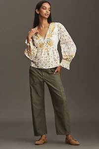 Farm Rio Puff-Sleeve Blouse