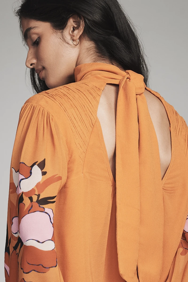 Farm Rio x Anthropologie Puff-Sleeve Blouse