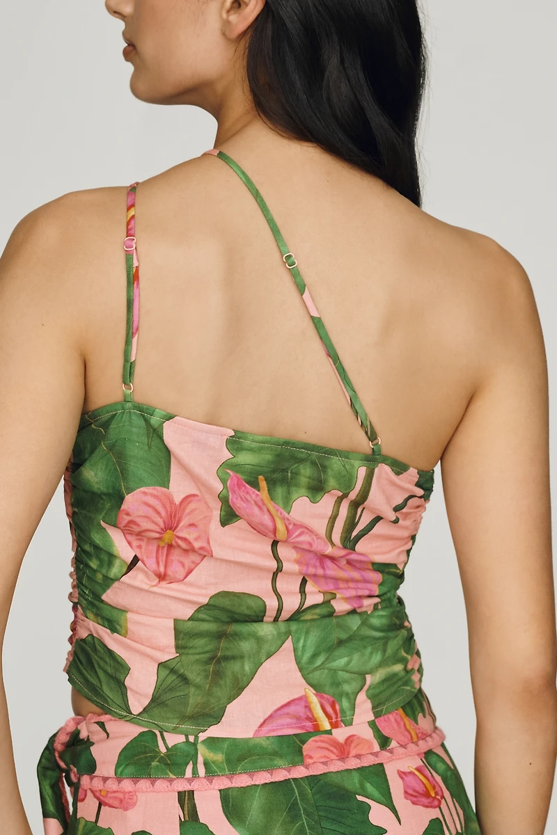 Farm Rio x Anthropologie One-Shoulder Top