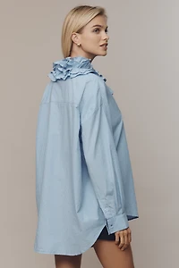 Essentiel Antwerp Ipojuca Ruffle Buttondown Shirt
