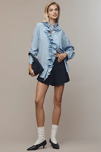 Essentiel Antwerp Ipojuca Ruffle Buttondown Shirt