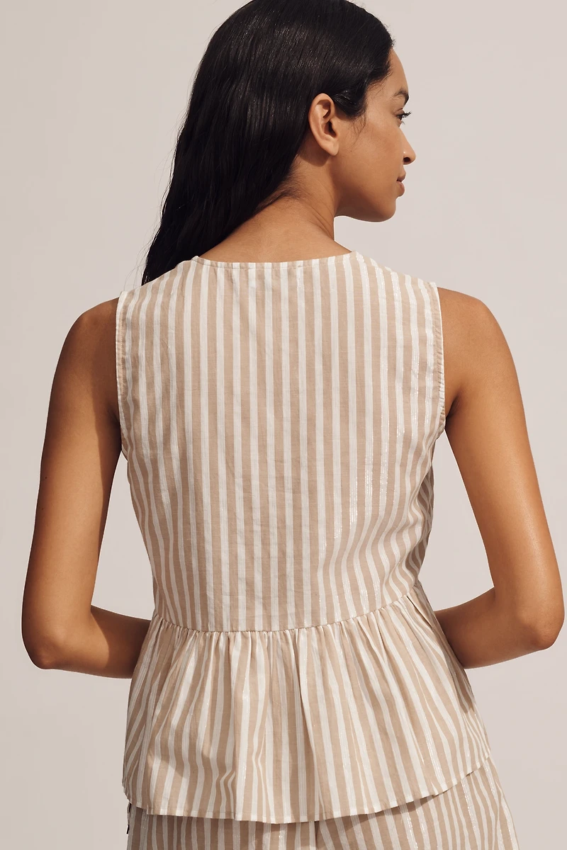 Scotch & Soda Bow-Front Peplum Tank