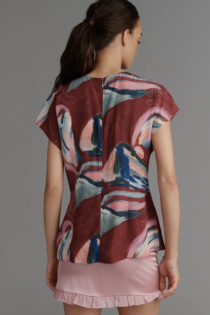 Scotch & Soda Drawstring Cut-Out Blouse
