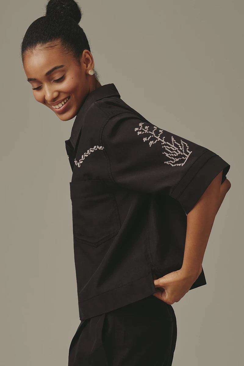 Scotch & Soda Short-Sleeve Buttondown Shirt