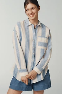 The Bennet Buttondown Shirt by Maeve: Linen Edition