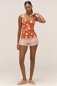 Danielle Kroll x Maeve Square-Neck Tailored Tank