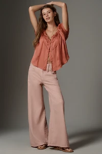 The Amber Short-Sleeve Silky Top