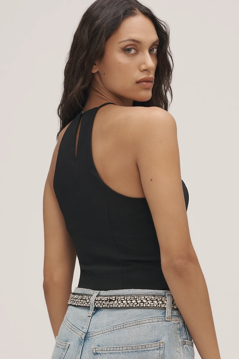 By Anthropologie Cutout Halter Top